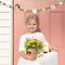 Three color boho daisy felt garland with floral design, perfect hanging decoration for summer parties, birthdays, baby showers, weddings, and backdrop displays